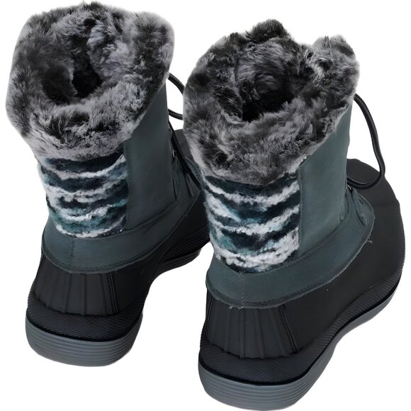 Propet Lumi Tall Lace Snow Boot - Grey Women's US 6 - Picture 3 of 6